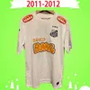 Santos 2011 2011 Ретро футбольные майки 11 12 винтажные футбольные рубашки дома белые тайские мужские мужские