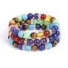 Braccialetti di perline fatti a mano in pietra di cristallo naturale colorato da 8 mm per gioielli da donna da uomo