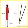 Bollpoint Penns Woodworking Mechanical Pencil 028mm Solid Carpenter 3 Färger Refill Construction Marking Tool för Scriber Arch4625780