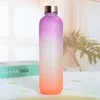 1L Sports Water Bottle1000ml بروتين شاكر في الهواء الطلق السفر المحمولة تسربات السربان البلاستيك بلاستيك زجاجة مشروب BPA