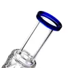 Bong con bicchiere blu da 14 pollici con percolatore Cric, pizzichi di ghiaccio, giunto femmina da 18 mm