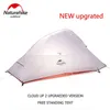 Naturehike Cloud Up Serie 123 Tenda da campeggio aggiornata Tenda da trekking impermeabile per esterni 20D 210T Tenda da campeggio in nylon con tappetino gratuito H220419