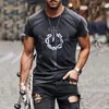 Herren T-Shirts Mode Sommer 3D Gedruckt Herren T-Shirt Hip-Hop-Stil Große Größe T-Shirt Kreuz Oansatz Kurzarm Männer Kleidung XXS-6XLMe