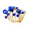 Vintage Rhinestone Wedding Rings Gold Antique Knuckle Finger Midi Ring for Women Punk Statement Jewelry