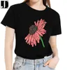 JCGO Women Summer T-shirt Bomull O-hals Sunflower Floral Print kvinnlig kortärmad tshirts Casual Ladies Regular Daily Tops Tees 220511