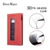 Decemars 3D WSHAPED EYFLEASHES Extensions 3 Tip CD Curl High Quality Idividual Lash 220616