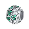 Perle di fascino in argento 925 ciondolano colore unicorno cuore di cristallo trifoglio perline Pandora Charms braccialetto accessori gioielli fai da te