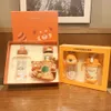 Limited Starbucks dietitian bear cute fox baby children's straw gift box cartoon set outdoor portable water cup