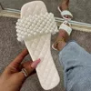 Sandals Women 2022 Summer Flats Slippers New String Bead Beach Shoes Trend Rome Casual Slides Flip Flops Mujer Plus Size 35-43 G220519