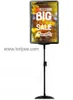 A4 frame Supermarket sales promotion price Tag pop billboard vertical floor stand poster frame banner holder display rack