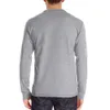 Men Casual Shirts Buttons Cotton Loose Fit Heavyweight Long Sleeve Pocket Henley