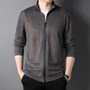 Men's Jackets Brand Designer Luxury Korean Print Zipper For Men Casual Fashion Stand Collar Coats Roupas J781MENS