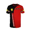 T-shirts New F1 Red Team t Shirt Hommes Extreme Sports Racing Suit Harajuku Street Fashion Formula 1 T-shirts surdimensionnés Designer Luxury Tops Type 100-6xl V5ym