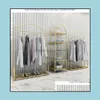 Sklep odzieżowy Display Stojak Nano Złoty Półka Lekkie Luksusowe Kobiet Ubrania Side Wiszące Podłogowe Typ Kombinacja Drop Dostawa 2021 Commercial Fu