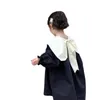 Vestidos de niña Primavera 2022 Baby Girl Vestido retro Niños Lindo Bow Princess Kids Fashion Patchwork Ropa, #6783