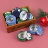 Present Wrap Vintage Metal Candle Jar Box Multifunktionell julburkar Candy Story Case Making Containersgift