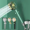 Epacket 360 Rotated High Pressure Turbocharged Shower Head With Holder Hose Filter Bathroom Handheld Pressurized Massage Rainfall 3203