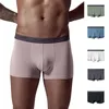 UNDUPANTS Basitçe Men'in Konforlu İnce Düzenli Boksör Kılavuzları Külot Koyu Renk Orta Waist Yumuşak Seksi Erkekler Boyut Talkunderpants