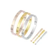 Bracciale di design braccialetto di gioielli Bracciali da donna Cacciavite a vite in acciaio al titanio Oro Argento Rosa Regalo di San Valentino per braccialetti della fidanzata Braccialetti da uomo