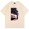 T-shirt manica corta Kid Expres Train Tee Youth Summer Street Fashion Tessuto con maniche per uomo e donna