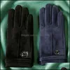 Other Home Textile Men Autumn Winter Warm Gloves Cold-Proof Plus Veet Thi Dhajg