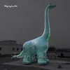 Simulerad uppblåsbar Jurassic Park Dinosaur Model Green Brachiosaurus Balloon med lång nacke för händelse