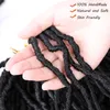 Mtmei Hair Faux Locs Crochet Lunghi ricci Dreadlocks Estensioni Trecce morbide naturali Rosso Borgogna Ombre 2204021904614