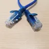 10st/Lot RJ-45 RJ45 Man till hane Cat5 Ethernet Cable Network Short Cable Blue 25cm