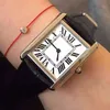 Orologio da donna alla moda, misura 27 x 27, 22 x 22, quadrante quadrato, orologio al quarzo impermeabile