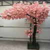 1m de longs fleurs de cerisier artificiels branches branches de mariage décoration de pêche branche de fond mur-mur suspendu fausse fleur rrb14844