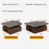 Grill barbecue portatili senza fumo coreano giapponese barbecue carbone alcolici per alcolici per alcolici di cottura antiaderente 220510