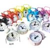 Mini Metal Alarm Clock Candy Color Table Clocks Round Vintage Electronic Clock Home Decor 4cm