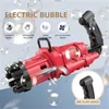Summer Kids Bubble Toy Gun Outdoor Wedding Automatic Electric Soap Water Blowing Machine For Children DHL FREE YT199502