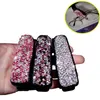 New 1X Car Vehicle Sun Visor Sunglasses Eyeglasses Glasses Holder ABS Clip Credit Card Package ID Storage Bag with Diamond Hand-Made