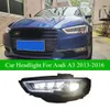 Dinamico LED Segnale di Girata Testa Luce di Montaggio Per Audi A3 2013-2016 S3 Auto Faro DRL High Beam Lente Del Proiettore Auto Lampada