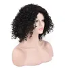 Afro Kinky Dalga Spiral Kıvırcık Peruk Moda Kısa Kıvırcık Saç Siyah Afro Kadın Peruk