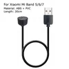 Dla Xiaomi Mi Band 5 6 7 Magnetyczna ładowarka USB Mi Band5 Band6 Band7 Smart Bransoleta Kabel ładowania 30 cm 40 cm długość sznurka