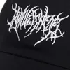 Män broderi baseball cap gothic street punk kvinnor rebound justerbar hatt bensporter och fritid mössor unisex hip hop hattar 220620