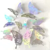 Dreidimensionale Farbe Hohl Schmetterling Wandaufkleber Home Wand Hochzeit Hintergrund Dekor Hohl Papier Schmetterling Geburtstag 12 teile/beutel