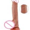 Nxy dildos dildo realistiska vibration sväng flytande silikon kuk uppvärmning penis med stark sugkopp vuxen sexprodukter leksak för kvinnor 220420
