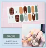 Glitter Powder Gradient Color Nail Art Setraters unhas pregos de capa completa adesivo de polimento Diy