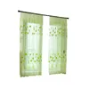 Curtain & Drapes Tulle 1 Leaves Treatment Panel Window Voile Drape Sheer Fabric Home Decor BTCurtain