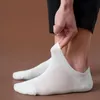 Men's Socks Men's Casual Fashion Solid Color Sock Slippers Silicone Non-slip Man Male Low Cut Ankle Boat Summer Mens Invisible No Show