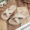 Donne a fascia incrociata minimalista Slide sandals Beach Cheap Rope Slides Flip di espadrille Flip due scarpe con spallacci 220521
