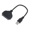 USB 3.0 To Sata Cables 22 Pin Power Adapter Cable for 2.5 HDD SDD Hard Disk Drive