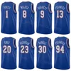 Draft Pick Screen Printed Basketball Trevor Keels Jersey Ousmane Dieng Julius Randle 30 RJ Barrett 9 Derrick Rose 4 Evan Fournier 13 Mitchell Robinson 23 Breathable