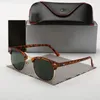 Gafas de moda Diseñador de lujo Gafas de sol Hombres Mujeres Cuadrado Medio marco Piloto Gafas de sol Clásicas de alta calidad Lunettes De Soleil Pour Femmes con estuche de cuero