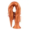 Nxy brinquedos anais 50cm super longo vibrador plug flexível grande pau macio realista pênis vagina e mulheres sexo lésbico bunda 2205107524594