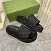 Summer G Womens Sandals Slippers Slide Designer роскошные плоские высокие каблуки Flip Flops Обувь