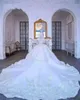 Dresses Muslim Long Sleeve Lace Ball Gown Bridal Dubai Saudi Arabia Said Mhamad Wedding Gowns Custom Made 3888 S S